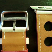 Load image into Gallery viewer, Apple Watch Band - Swift Leather Single Tour With Holes-Apple Watch Bands-ubands