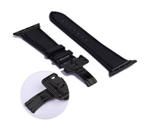 Load image into Gallery viewer, Apple Watch Band - Swift Leather Single Tour Folding Buckle-Apple Watch Bands-ubands