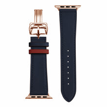 Load image into Gallery viewer, Swift Leather Single Tour Folding Rose Gold Buckle Strap