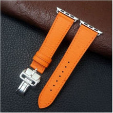 Load image into Gallery viewer, Apple Watch Band - Swift Leather Single Tour Folding Buckle-Apple Watch Bands-ubands