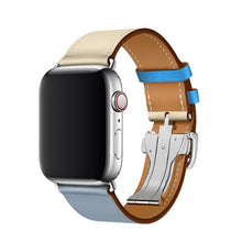 Load image into Gallery viewer, Apple Watch Band - Swift Leather Single Tour Folding Buckle-Apple Watch Bands-ubands