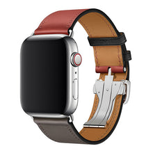 Load image into Gallery viewer, Apple Watch Band - Swift Leather Single Tour Folding Buckle-Apple Watch Bands-ubands