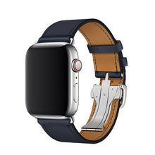 Load image into Gallery viewer, Apple Watch Band - Swift Leather Single Tour Folding Buckle-Apple Watch Bands-ubands