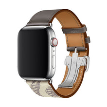 Load image into Gallery viewer, Apple Watch Band - Swift Leather Single Tour Folding Buckle-Apple Watch Bands-ubands