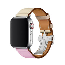 Load image into Gallery viewer, Apple Watch Band - Swift Leather Single Tour Folding Buckle-Apple Watch Bands-ubands