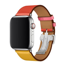 Load image into Gallery viewer, Apple Watch Band - Swift Leather Single Tour Folding Buckle-Apple Watch Bands-ubands