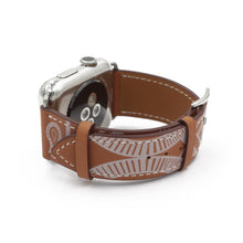 Load image into Gallery viewer, Apple Watch Band - Marine Gala Eperon d&#39;Or Leather-Apple Watch Bands-ubands