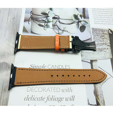 Load image into Gallery viewer, Swift Leather Single Tour Folding Black Buckle Strap