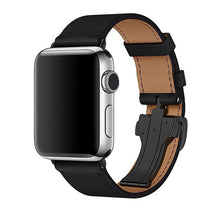 Load image into Gallery viewer, Apple Watch Band - Swift Leather Single Tour Folding Buckle-Apple Watch Bands-ubands