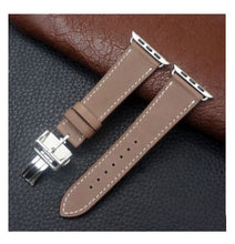 Load image into Gallery viewer, Apple Watch Band - Swift Leather Single Tour Folding Buckle-Apple Watch Bands-ubands