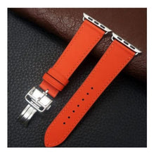 Load image into Gallery viewer, Apple Watch Band - Swift Leather Single Tour Folding Buckle-Apple Watch Bands-ubands
