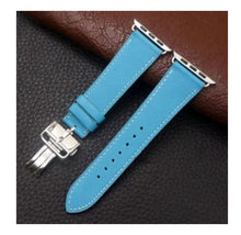 Load image into Gallery viewer, Apple Watch Band - Swift Leather Single Tour Folding Buckle-Apple Watch Bands-ubands